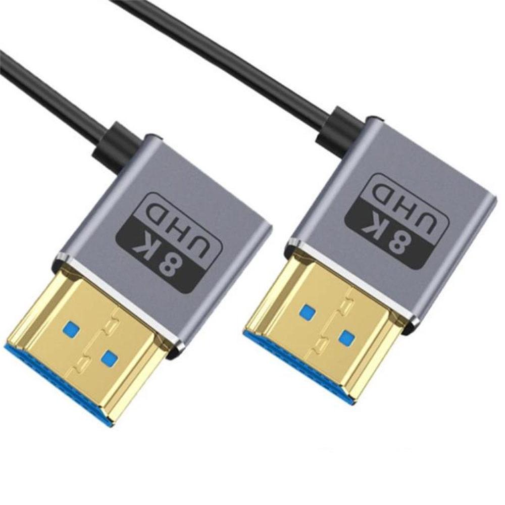 0.7m Spring Coaxial 8K 48Gbps HDMI 2.1 Cable HD Video Right Angled to Right Angled Adapter Cord As Shown A
0.7m Spring Coaxial 8K 48Gbps HDMI 2.1 Cable HD Video Right Angled to Right Angled Adapter Cord As Shown A