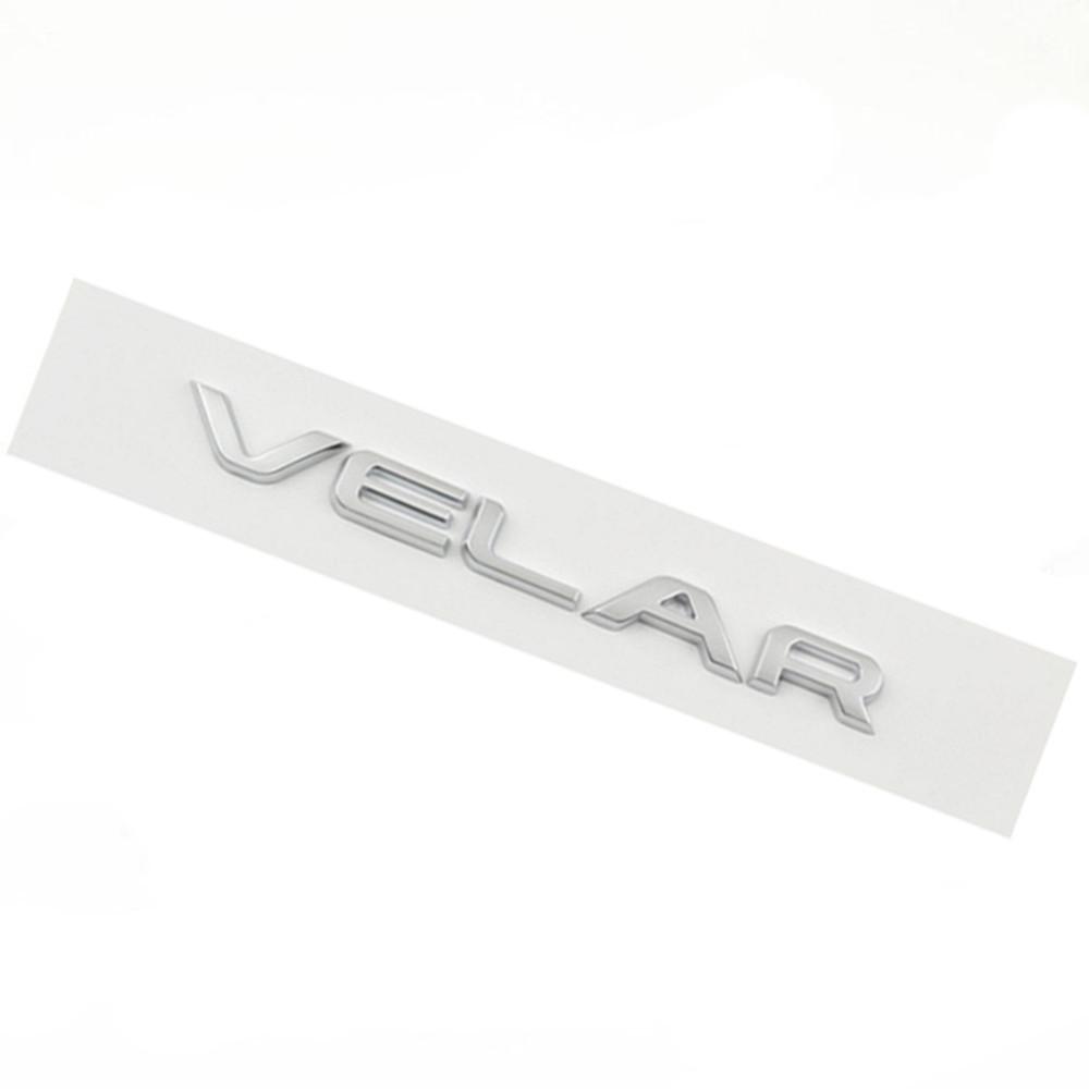 Літери VELAR Емблема автомобіля для R-ange R-over Бічні двері автомобіля Багажник Шильдик Назва Наклейка з логотипом старий срібного кольору
Літери VELAR Емблема автомобіля для R-ange R-over Бічні двері автомобіля Багажник Шильдик Назва Наклейка з логотипом старий срібного кольору