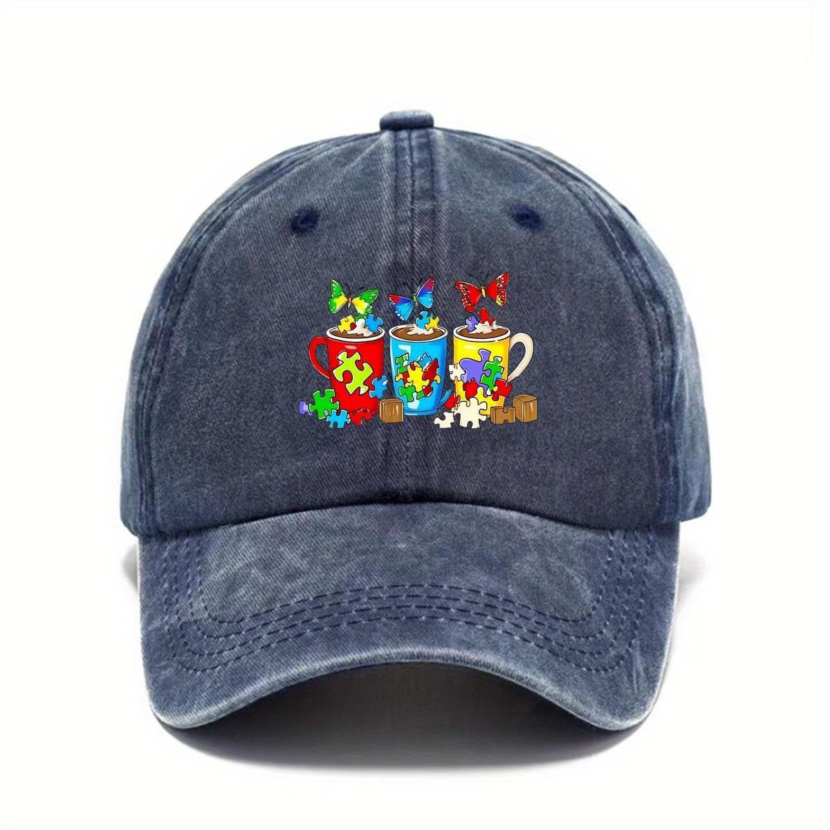 Autism Puzzle Butterfly Mug Washed Baseball Cap Adult Casual Adjustable Sun Protection Unisex Hat One Size
Autism Puzzle Butterfly Mug Washed Baseball Cap Adult Casual Adjustable Sun Protection Unisex Hat One Size
