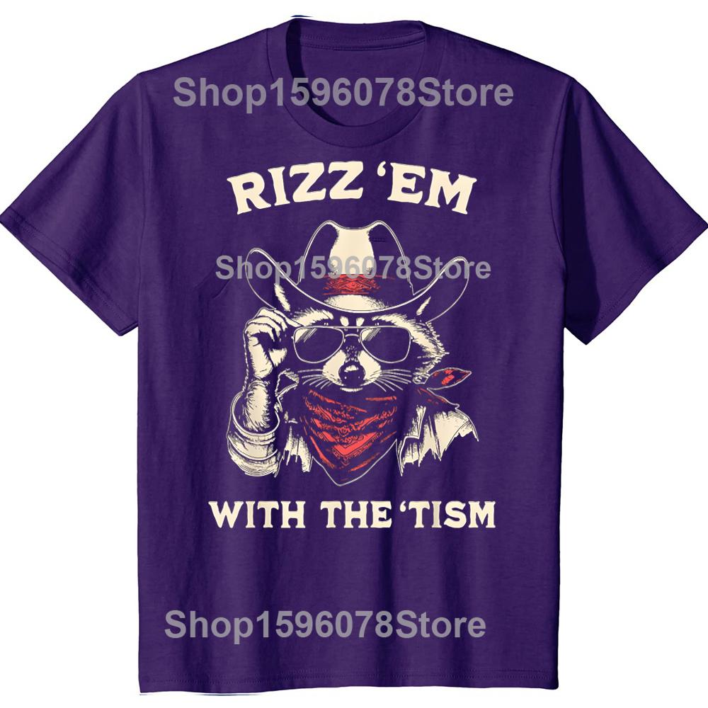 Rizz Em With The Tism Autistic Rizzler Raccoon Autism Tshirt Men Women Hip Hop Oversized T Shirt 100 Cotton Comfort Tshirts 4XL
Rizz Em With The Tism Autistic Rizzler Raccoon Autism Tshirt Men Women Hip Hop Oversized T Shirt 100 Cotton Comfort Tshirts 4XL