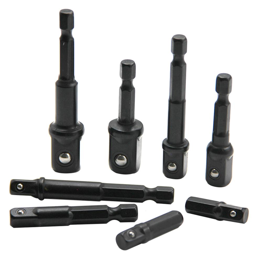 8pc Electric Screw Black 1/2 Hexagonal Handle Adapter 3/8 Square Head 1/4 Extension Rod Tool Sleeve Accessory Set
8pc Electric Screw Black 1/2 Hexagonal Handle Adapter 3/8 Square Head 1/4 Extension Rod Tool Sleeve Accessory Set
