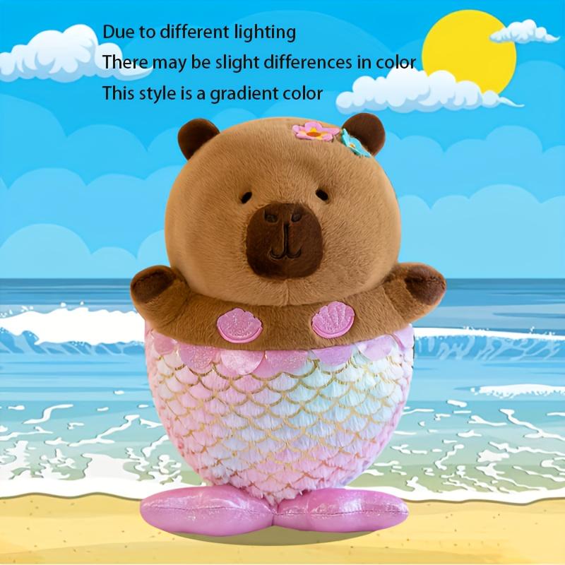 Mermaid Capybara Plush, cute stuffed animal for summer, home decor & holiday gifts. Capybara
Mermaid Capybara Plush, cute stuffed animal for summer, home decor & holiday gifts. Capybara