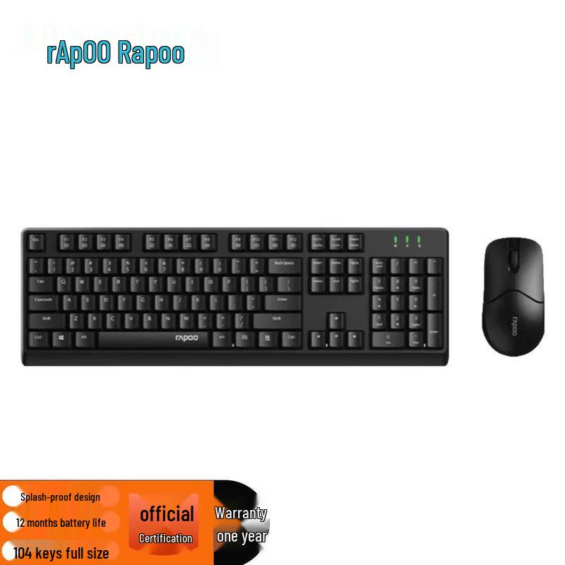 Rapoo X1500PRO Wireless Keyboard and Mouse Combo
Rapoo X1500PRO Wireless Keyboard and Mouse Combo