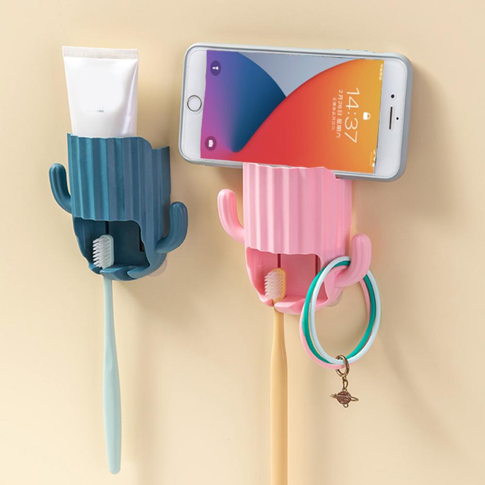 Wall Self-adhesive Storage Rack Toothpaste Holder Cactus Hook Drain Bathroom Shelf Wall-mounted Electric Toothbrush Organizer
Wall Self-adhesive Storage Rack Toothpaste Holder Cactus Hook Drain Bathroom Shelf Wall-mounted Electric Toothbrush Organizer