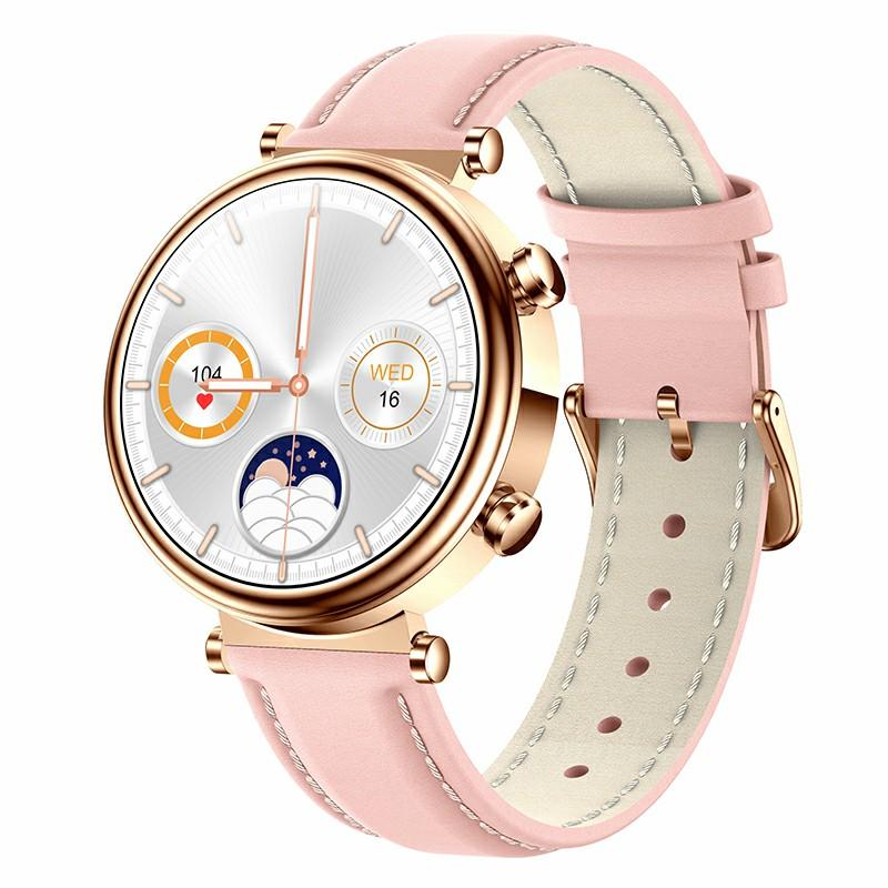 T86 1.27-Inch HD Round Screen Smart Watch Bluetooth Calling Heart Rate Sports Bracelet for Women, Leather Strap Edition
T86 1.27-Inch HD Round Screen Smart Watch Bluetooth Calling Heart Rate Sports Bracelet for Women, Leather Strap Edition