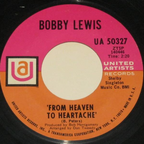 7inch Record BOBBY LEWIS - From Heaven To Heartache UA50327 United Artists 1968 US Folk Used
7inch Record BOBBY LEWIS - From Heaven To Heartache UA50327 United Artists 1968 US Folk Used