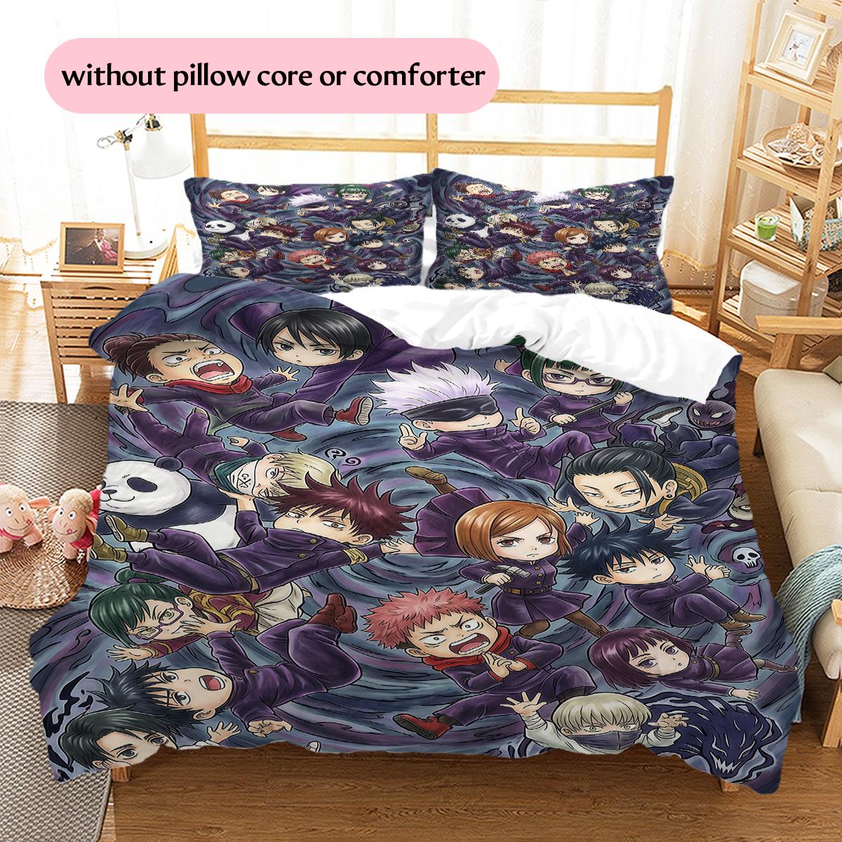 Jujutsu Kaisen Chibi Character Pattern Bedding Home Decoration Festival Gift (1 * duvet cover + 2 * pillowcase, without core) 135x200cm
Jujutsu Kaisen Chibi Character Pattern Bedding Home Decoration Festival Gift (1 * duvet cover + 2 * pillowcase, without core) 135x200cm
