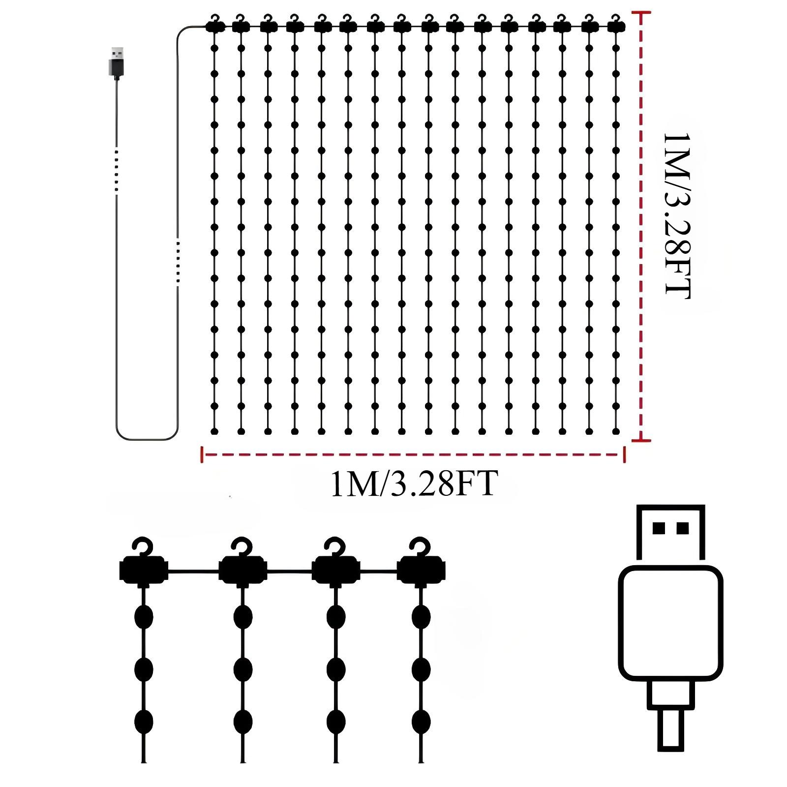 400LEDs Smart Curtain Lights Music synchronous color changing rainbow effect light Christmas, Halloween, garden decorations
400LEDs Smart Curtain Lights Music synchronous color changing rainbow effect light Christmas, Halloween, garden decorations