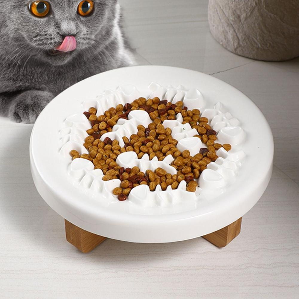 Design Against Indigestion Wooden Anti-Gulping Ceramic Slow Feeder Feeder Dish Cat Bowl Dog Puzzle Holder
Design Against Indigestion Wooden Anti-Gulping Ceramic Slow Feeder Feeder Dish Cat Bowl Dog Puzzle Holder