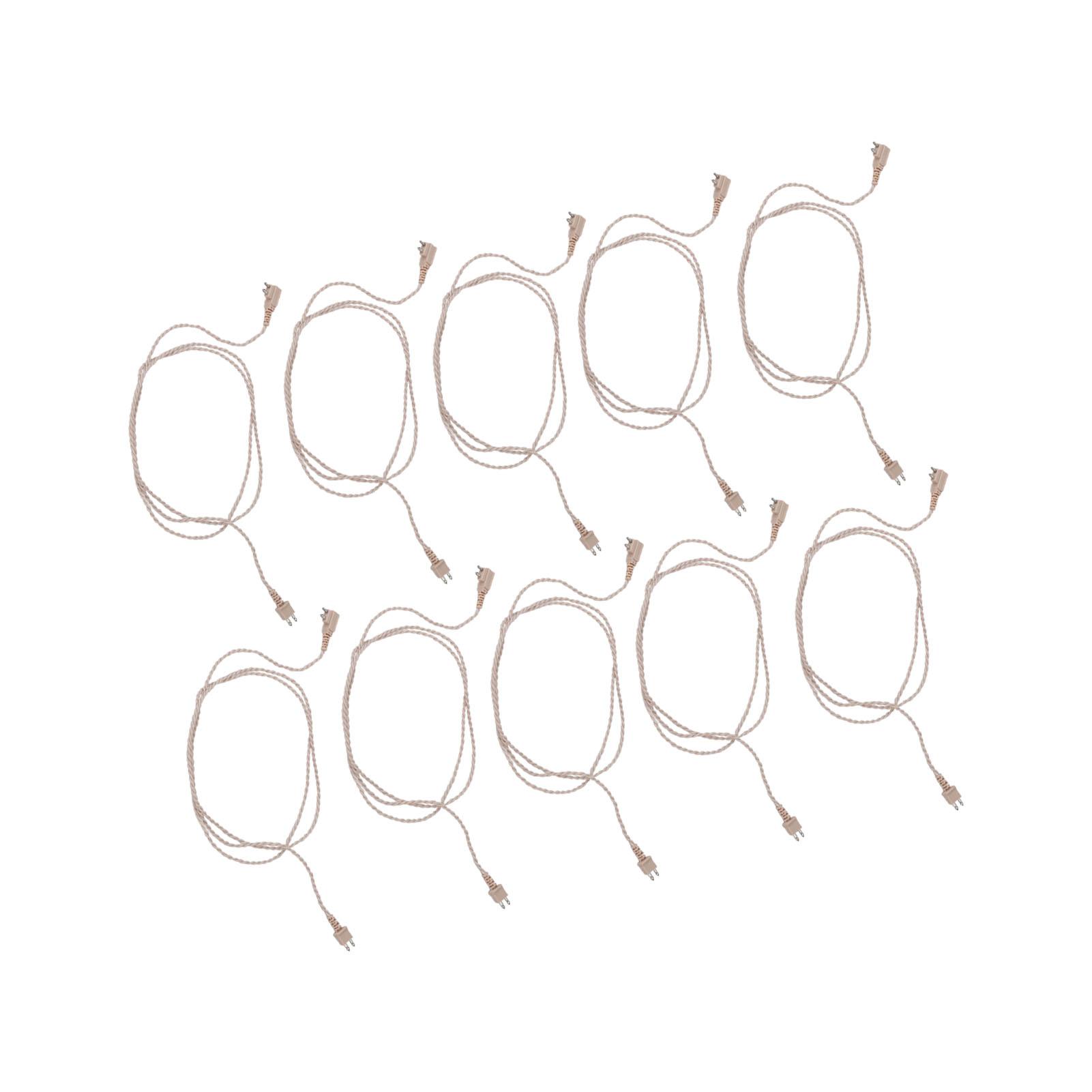 10Pcs 2pin Hearing Aid Cable High Temperature Resistance PVC Reliable Stable 75cm Length Aid Receiver Wire Cable
10Pcs 2pin Hearing Aid Cable High Temperature Resistance PVC Reliable Stable 75cm Length Aid Receiver Wire Cable
