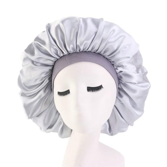 Женская атласная эластичная шапочка для ночного сна, головной убор для волос серебряный
Женская атласная эластичная шапочка для ночного сна, головной убор для волос серебряный