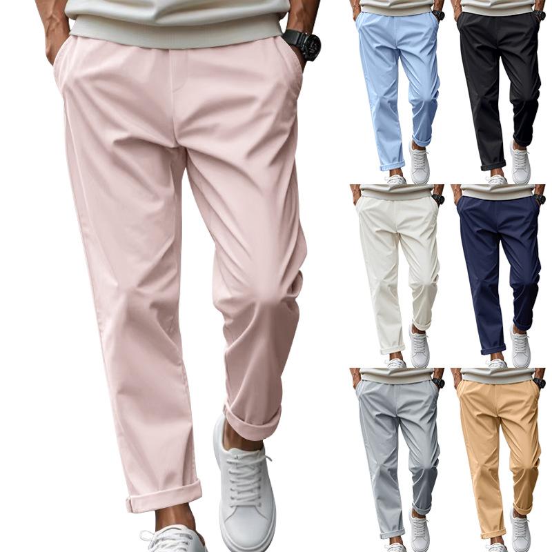Men s loose and comfortable quick-drying waist casual business solid color trousers M тёмно-синий
Men s loose and comfortable quick-drying waist casual business solid color trousers M тёмно-синий