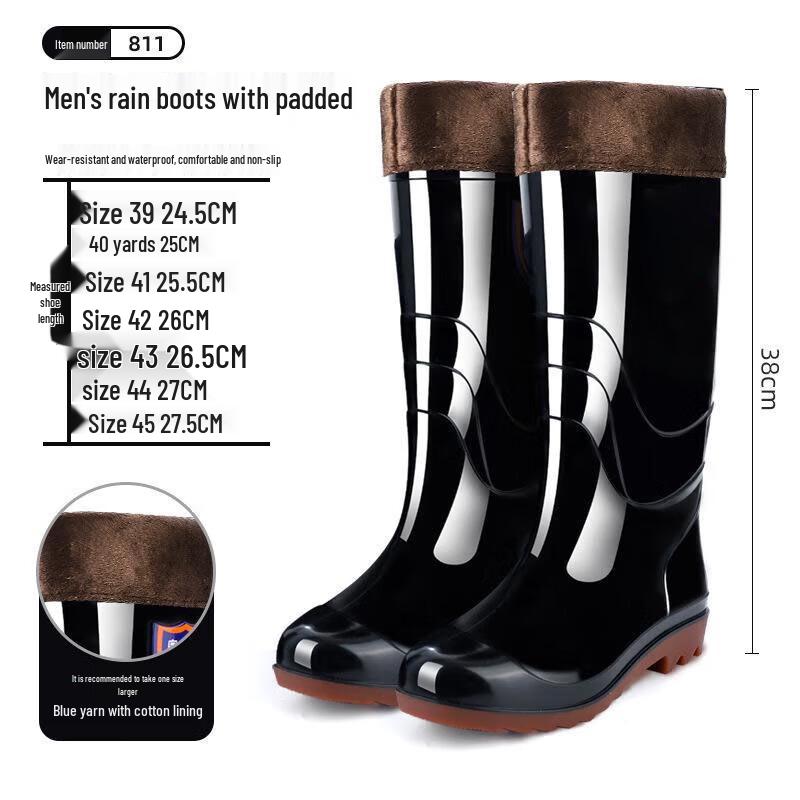 Men s Warm High-Top Protective Rain Boots 39
Men s Warm High-Top Protective Rain Boots 39