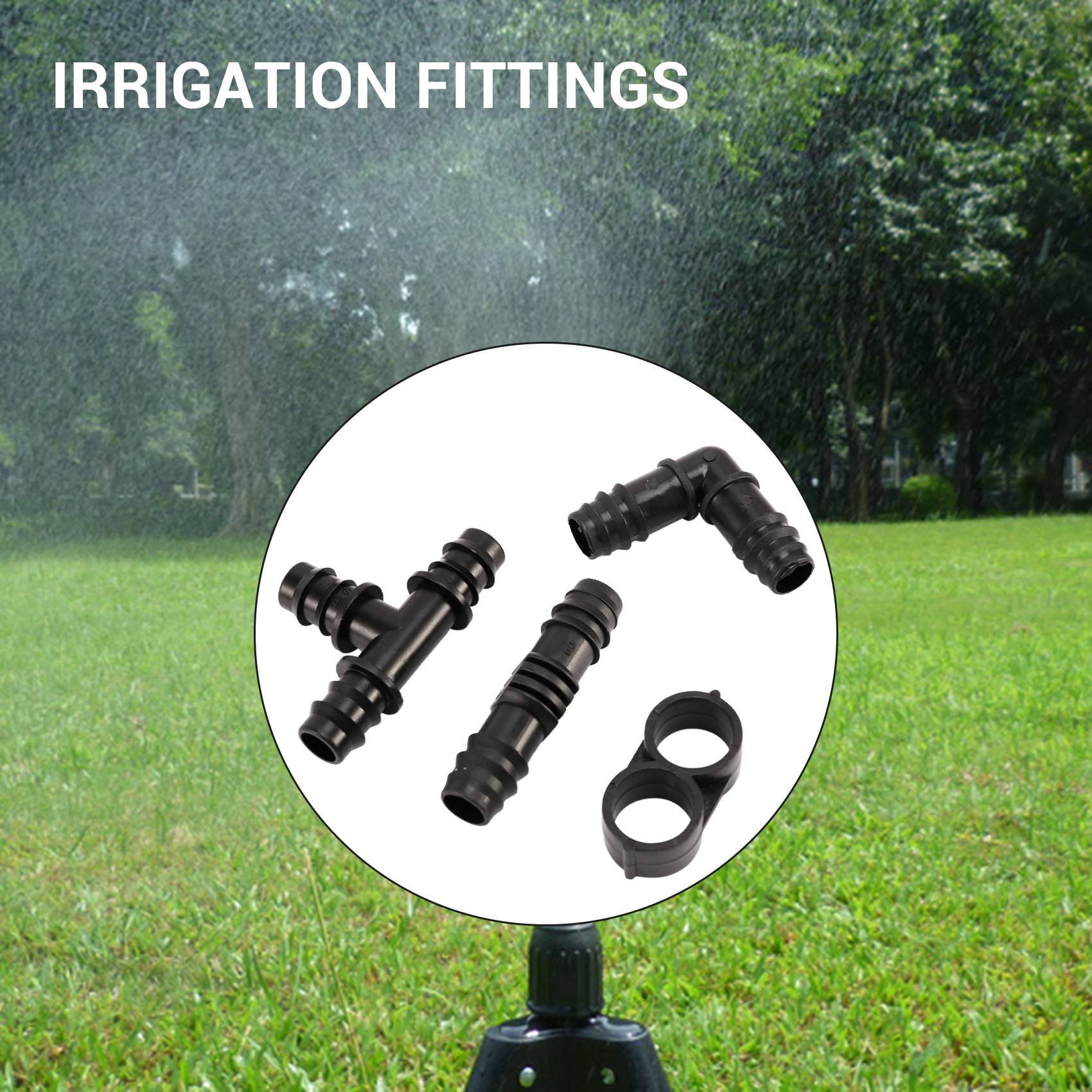 M-Modern-Irrigation Fittings Kit For 1/2 Inch Tubing- Barbed Connectors (Rain Bird 16Mm .520 ID)Drip Or Sprinkler Systems чорний
M-Modern-Irrigation Fittings Kit For 1/2 Inch Tubing- Barbed Connectors (Rain Bird 16Mm .520 ID)Drip Or Sprinkler Systems чорний
