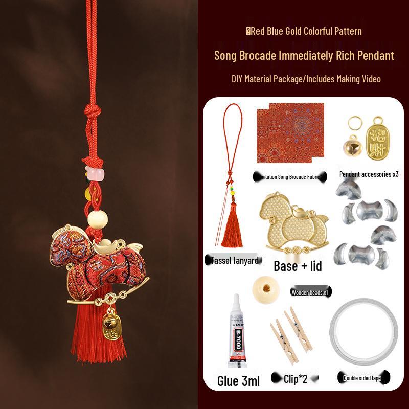 Song Jin DIY Keychain Kit: Year of the Horse Charm - Handcrafted Gift & Intangible Cultural Heritage
Song Jin DIY Keychain Kit: Year of the Horse Charm - Handcrafted Gift & Intangible Cultural Heritage