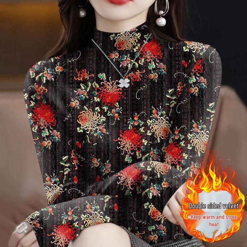 Women s Autumn/Winter Ribbed Thermal Base Layer Top: Half-High Collar, Long Sleeves, Fashionable, Slimming, Tummy-Covering, Wearable Outside. M (for 90 jin or less)
Women s Autumn/Winter Ribbed Thermal Base Layer Top: Half-High Collar, Long Sleeves, Fashionable, Slimming, Tummy-Covering, Wearable Outside. M (for 90 jin or less)