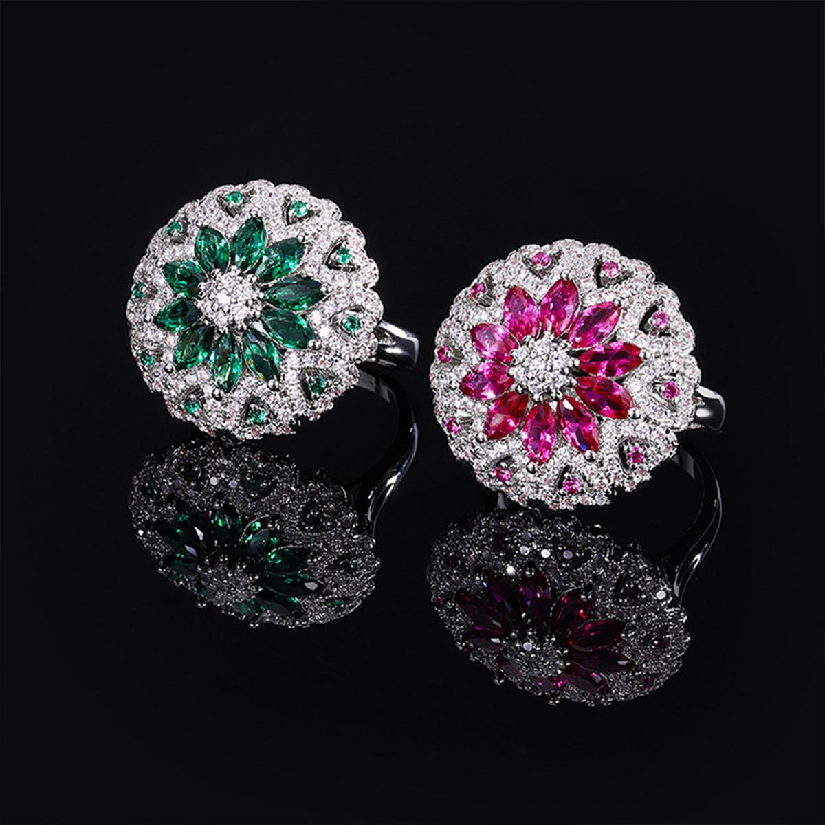 New Fashionable French Exquisite Green Zircon Men s and Women s Rings with Micro Inlaid Flowers for Light Luxury
New Fashionable French Exquisite Green Zircon Men s and Women s Rings with Micro Inlaid Flowers for Light Luxury
