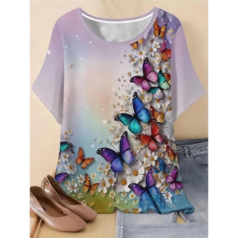 Fashion Women s Clothing High-end Round Neck Cool 3D Print Simple T-Shirts 6XL рожевий
Fashion Women s Clothing High-end Round Neck Cool 3D Print Simple T-Shirts 6XL рожевий