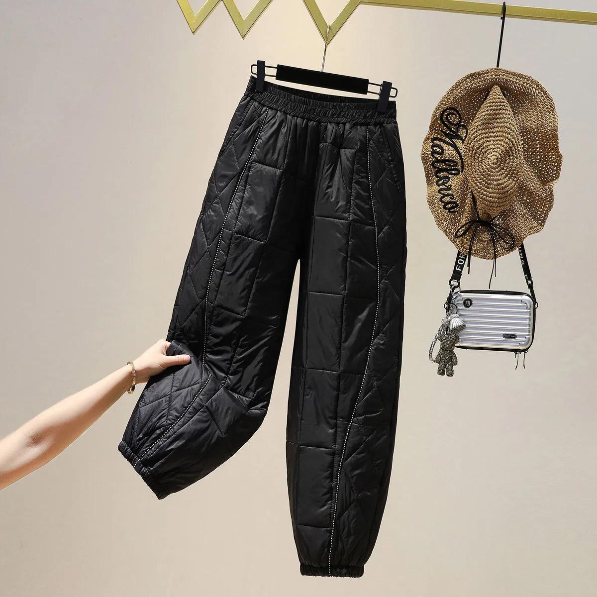 Модные толстые хлопковые брюки женские зимние эластичные шаровары с высокой талией XXXXL
Модные толстые хлопковые брюки женские зимние эластичные шаровары с высокой талией XXXXL