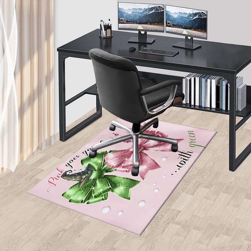 Bow, Color Combination Pattern Polyester Office Carpet Chair Mats, Home Decor Dormitory Floor Protector with Anti-Skid Backing, Large Area C 60cm by 90cm
Bow, Color Combination Pattern Polyester Office Carpet Chair Mats, Home Decor Dormitory Floor Protector with Anti-Skid Backing, Large Area C 60cm by 90cm