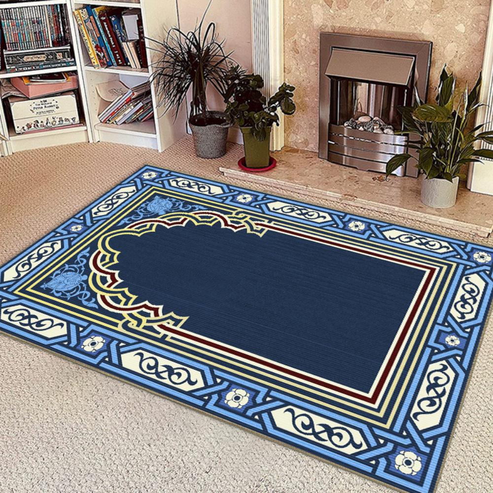 Islamic Prayer Mat Traditional Gold Floral Border Rug Muslim Worship Prayer Rug Home Decoration Carpets for Bed Room Door Mat 40x60cm
Islamic Prayer Mat Traditional Gold Floral Border Rug Muslim Worship Prayer Rug Home Decoration Carpets for Bed Room Door Mat 40x60cm