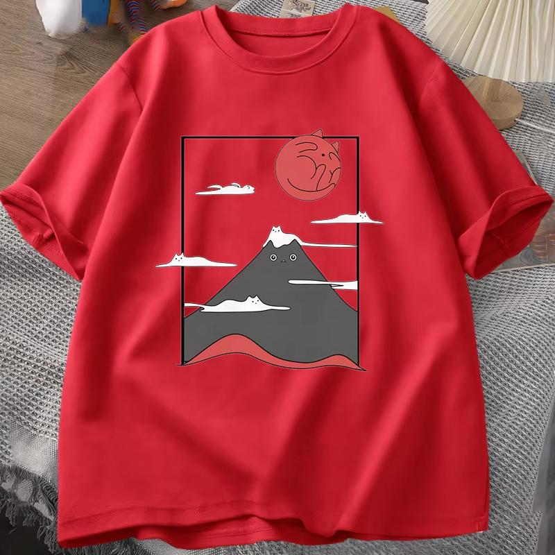 Funny Japanese Fuji Cat Graphic Tshirts Summer Women Casual Cute Harajuku High Quality Round Neck Short Sleeve Tops Tees 2XL
Funny Japanese Fuji Cat Graphic Tshirts Summer Women Casual Cute Harajuku High Quality Round Neck Short Sleeve Tops Tees 2XL