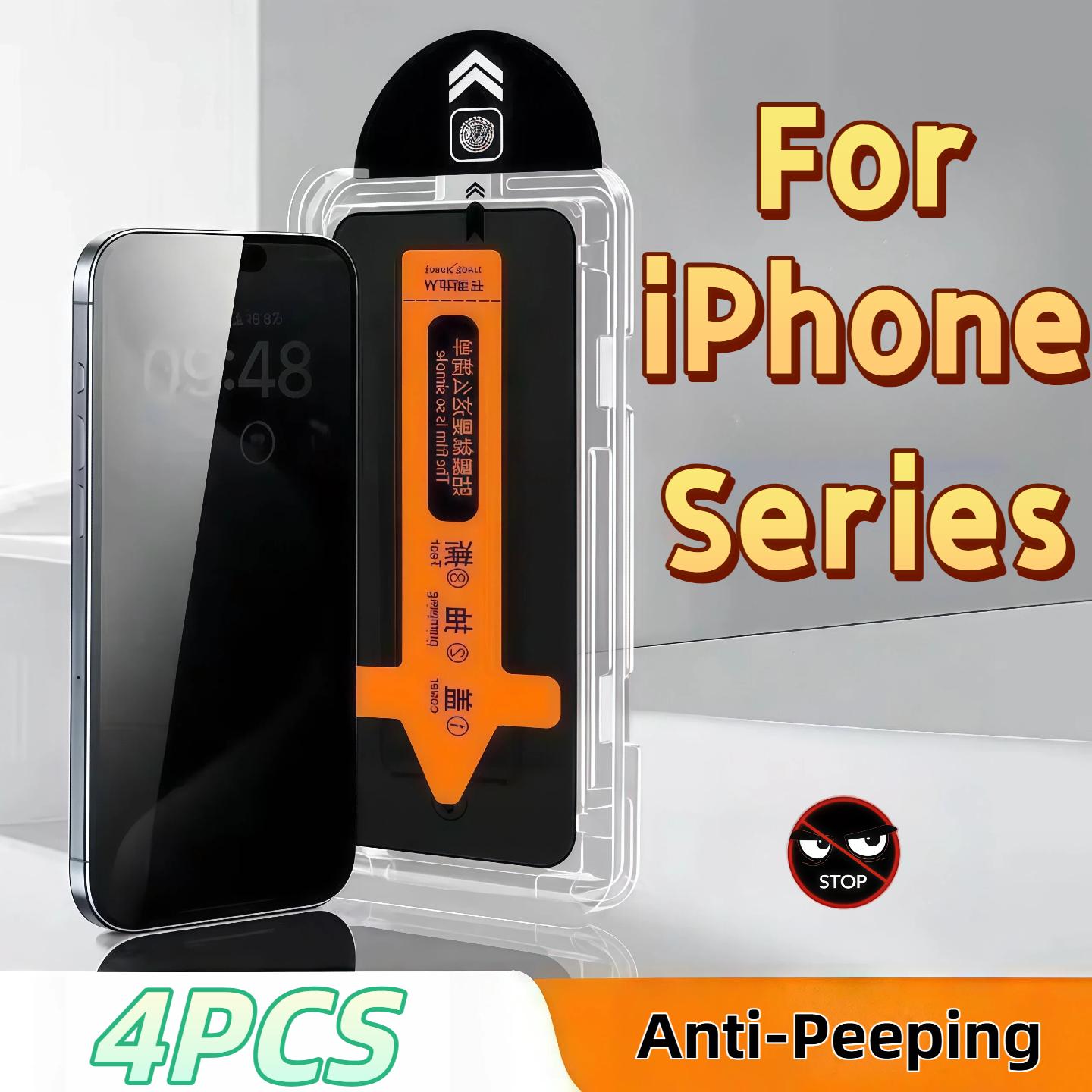 4Pcs Pack Anti-Peeping Tempered Glass Screen Protector for iPhone17 16 15 14 13 12 X Series with Privacy Protection Feature iPhone 11 Pro Max
4Pcs Pack Anti-Peeping Tempered Glass Screen Protector for iPhone17 16 15 14 13 12 X Series with Privacy Protection Feature iPhone 11 Pro Max