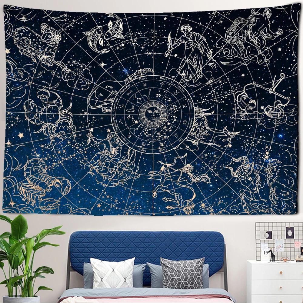 Ancient Astrology Tapestry Zodiac Constellations Celestial Map Unique Wall Art for Bedroom Astronomy Lover Gift 74x94cm(29x37in)
Ancient Astrology Tapestry Zodiac Constellations Celestial Map Unique Wall Art for Bedroom Astronomy Lover Gift 74x94cm(29x37in)