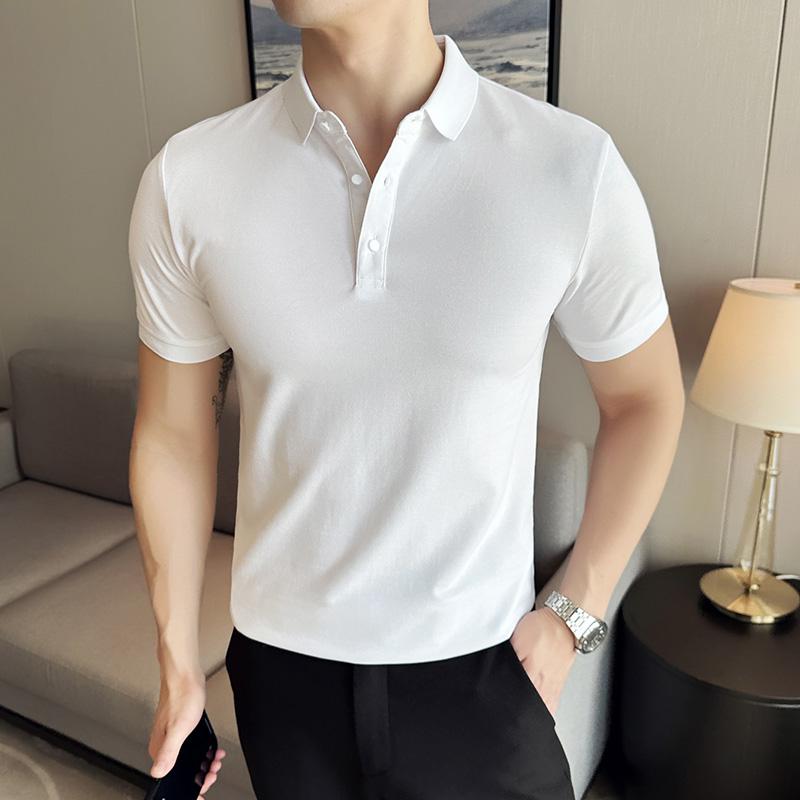 2026 Men Fashion Color Black Polo Shirts Lapel Shirt Short Sleeve Button Tops Tees Fashion Design Casual Breathable Polo Shirts 4XL білий
2026 Men Fashion Color Black Polo Shirts Lapel Shirt Short Sleeve Button Tops Tees Fashion Design Casual Breathable Polo Shirts 4XL білий