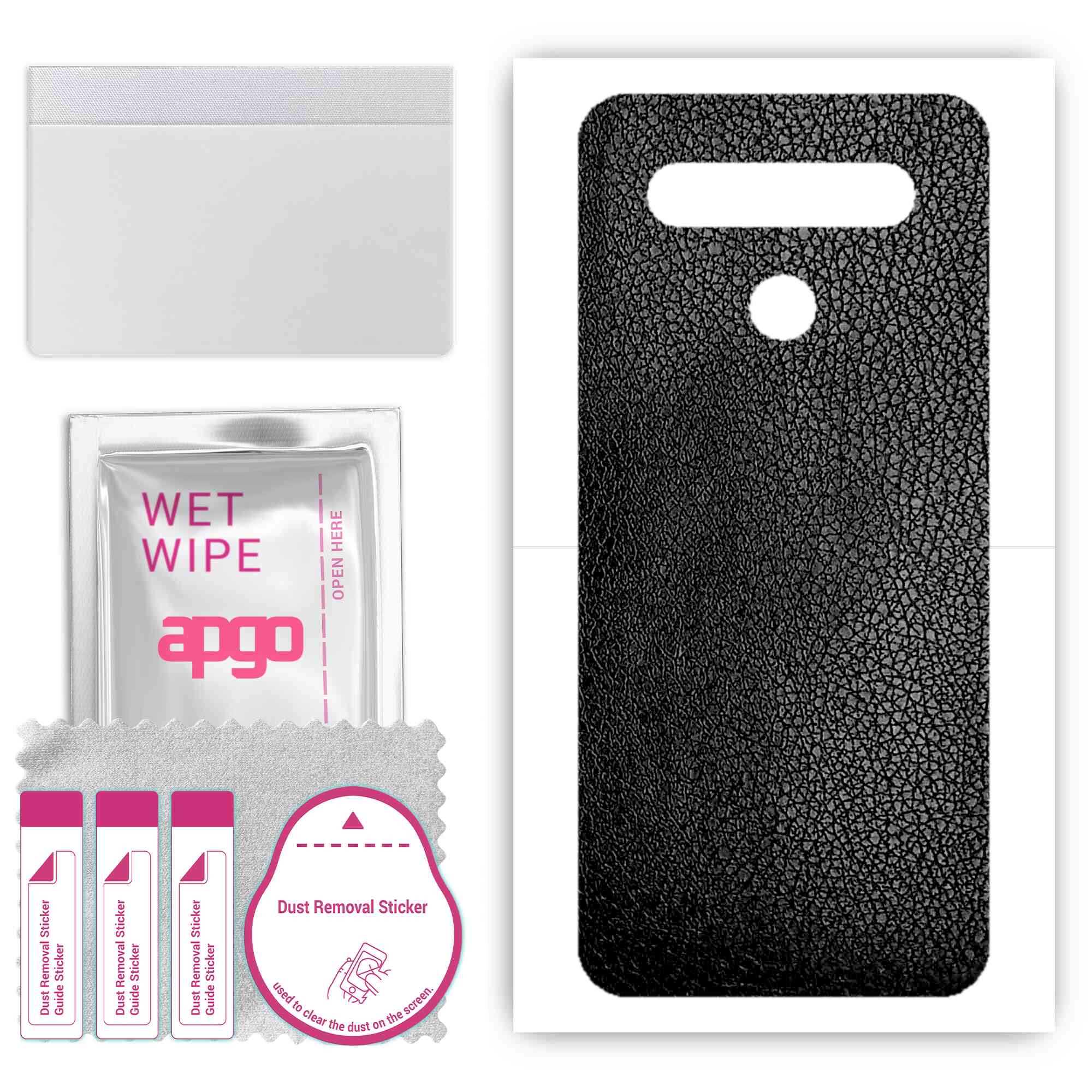 apgo Protective Skin Sticker for the back compatible with LG K41S, Wrap Film, Foil, Vinyl - Pattern Black Leather
apgo Protective Skin Sticker for the back compatible with LG K41S, Wrap Film, Foil, Vinyl - Pattern Black Leather