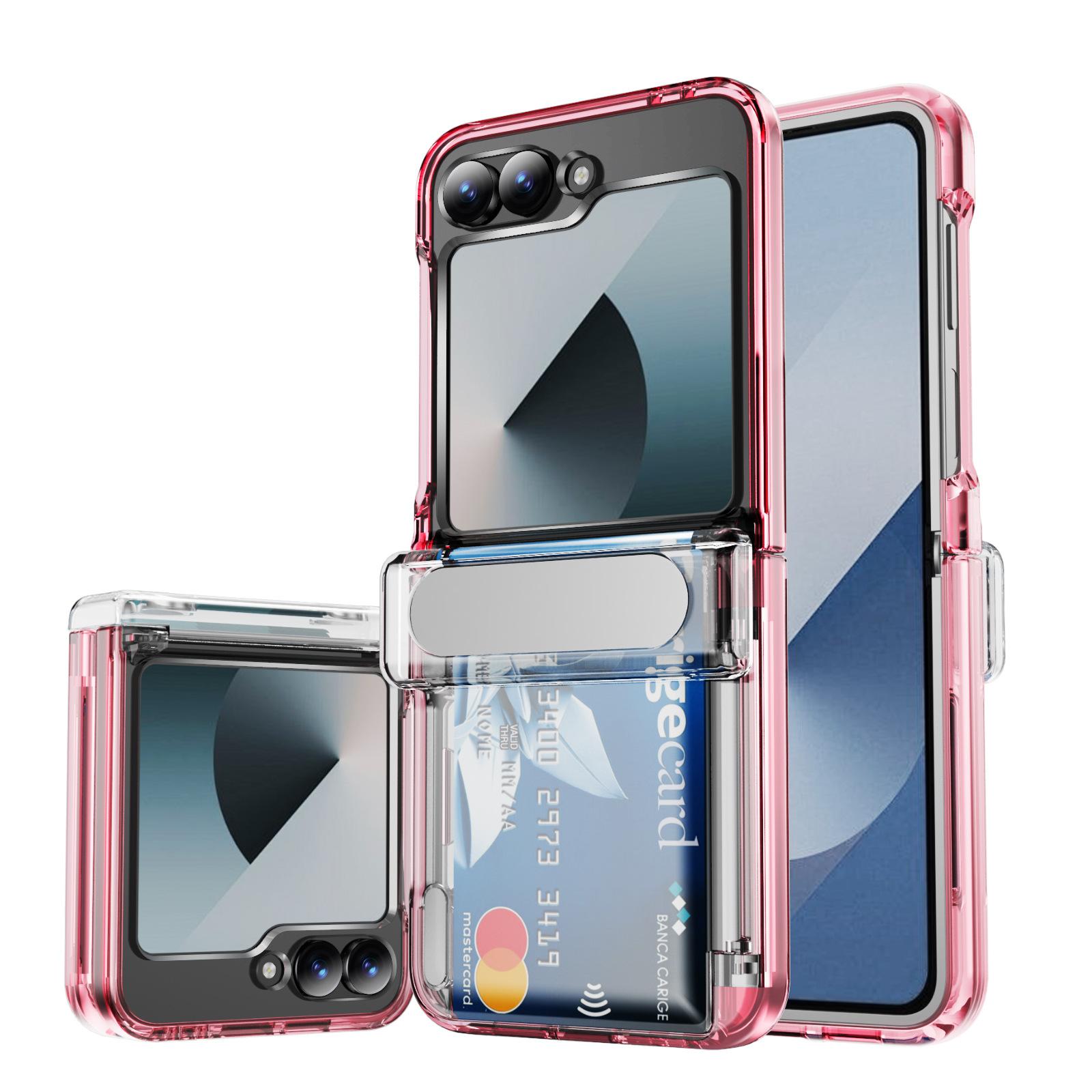 Для Z FLIP5/6 Чехол для телефона Samsung в стиле Ins Высокопрозрачный акриловый складной телефон с карманом для карт S22 5G
Для Z FLIP5/6 Чехол для телефона Samsung в стиле Ins Высокопрозрачный акриловый складной телефон с карманом для карт S22 5G