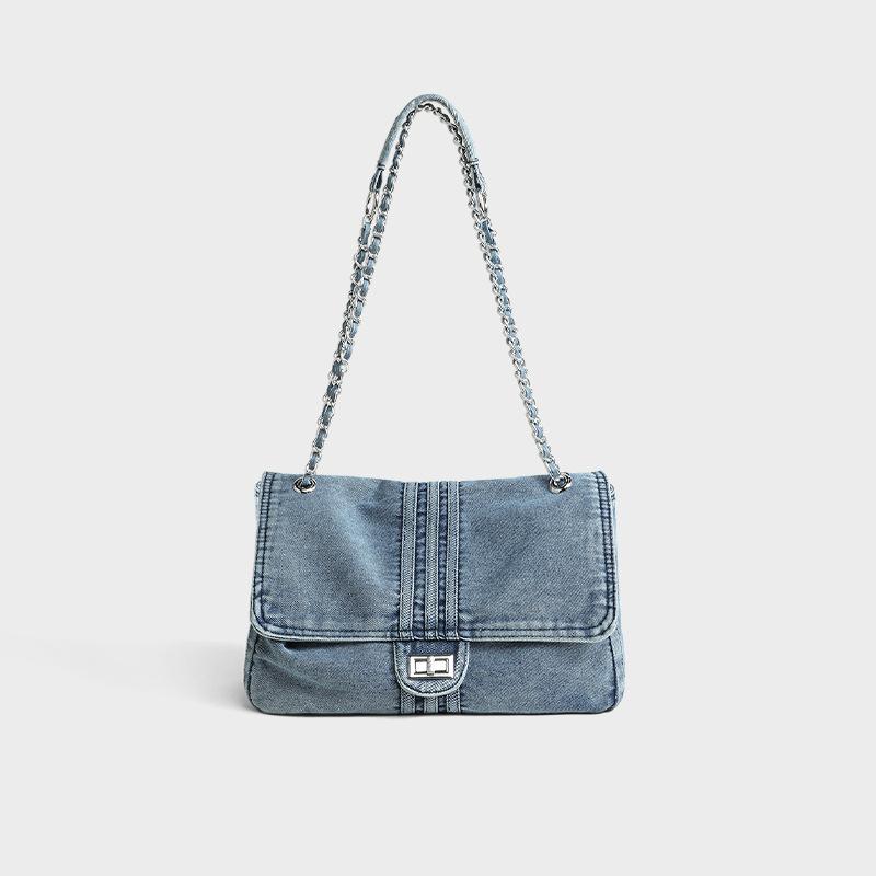 Tote bag, new large bag, underarm bag, women s bag, versatile and high-end single shoulder denim chain, messenger bag. світло-синій колір
Tote bag, new large bag, underarm bag, women s bag, versatile and high-end single shoulder denim chain, messenger bag. світло-синій колір