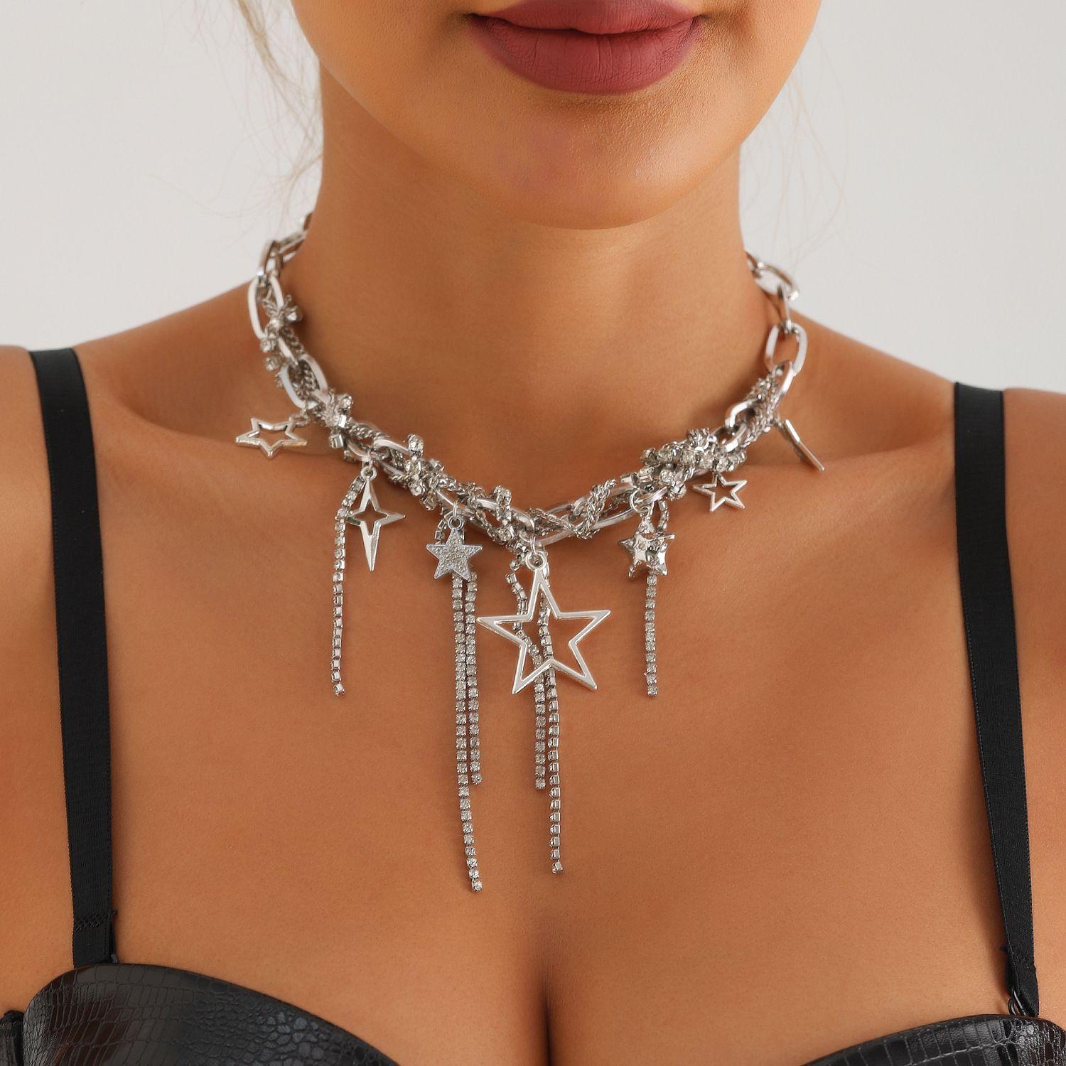 Star Tassel Necklace Layered Pendant Chain Adjustable Length Lightweight Jewelry for Daily Wear and Special Occasions One Size
Star Tassel Necklace Layered Pendant Chain Adjustable Length Lightweight Jewelry for Daily Wear and Special Occasions One Size