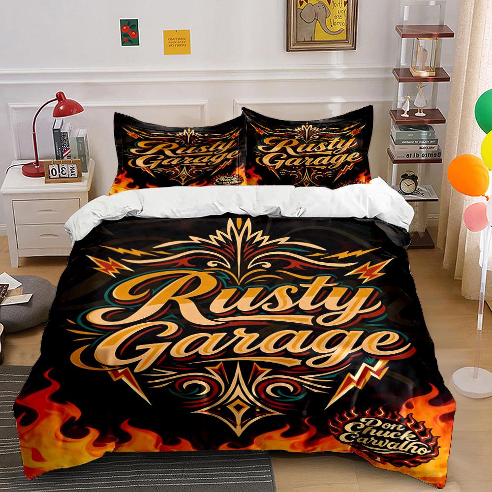 Flames and Rusty Garage text. Bedding sets Duvet cover sets Duvet covers Pillowcases(1 * Duvet Cover 2 * Pillowcases, without duvet insert) 135x200cm
Flames and Rusty Garage text. Bedding sets Duvet cover sets Duvet covers Pillowcases(1 * Duvet Cover 2 * Pillowcases, without duvet insert) 135x200cm