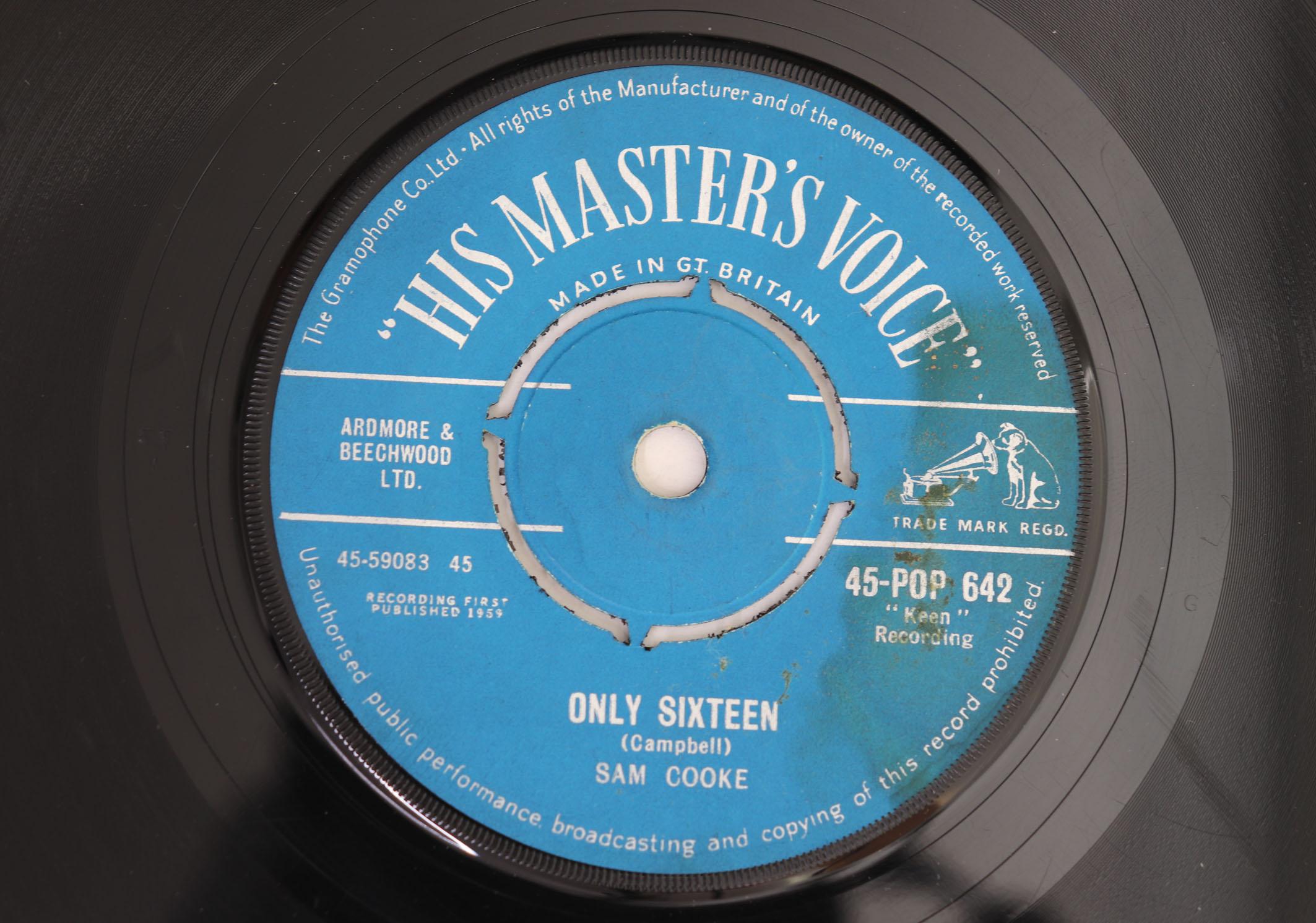 7inch Record SAM COOKE Only Sixteen Lets Go Steady Again 45POP642 HIS MASTERS V 1959 UK Rock Used
7inch Record SAM COOKE Only Sixteen Lets Go Steady Again 45POP642 HIS MASTERS V 1959 UK Rock Used