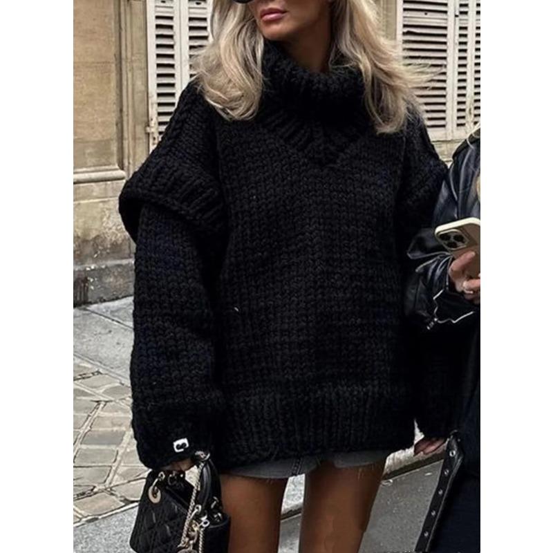 Новый свитер вязаный свитер пуловер женский пушистый с длинным рукавом водолазка свитер XL чёрный
Новый свитер вязаный свитер пуловер женский пушистый с длинным рукавом водолазка свитер XL чёрный