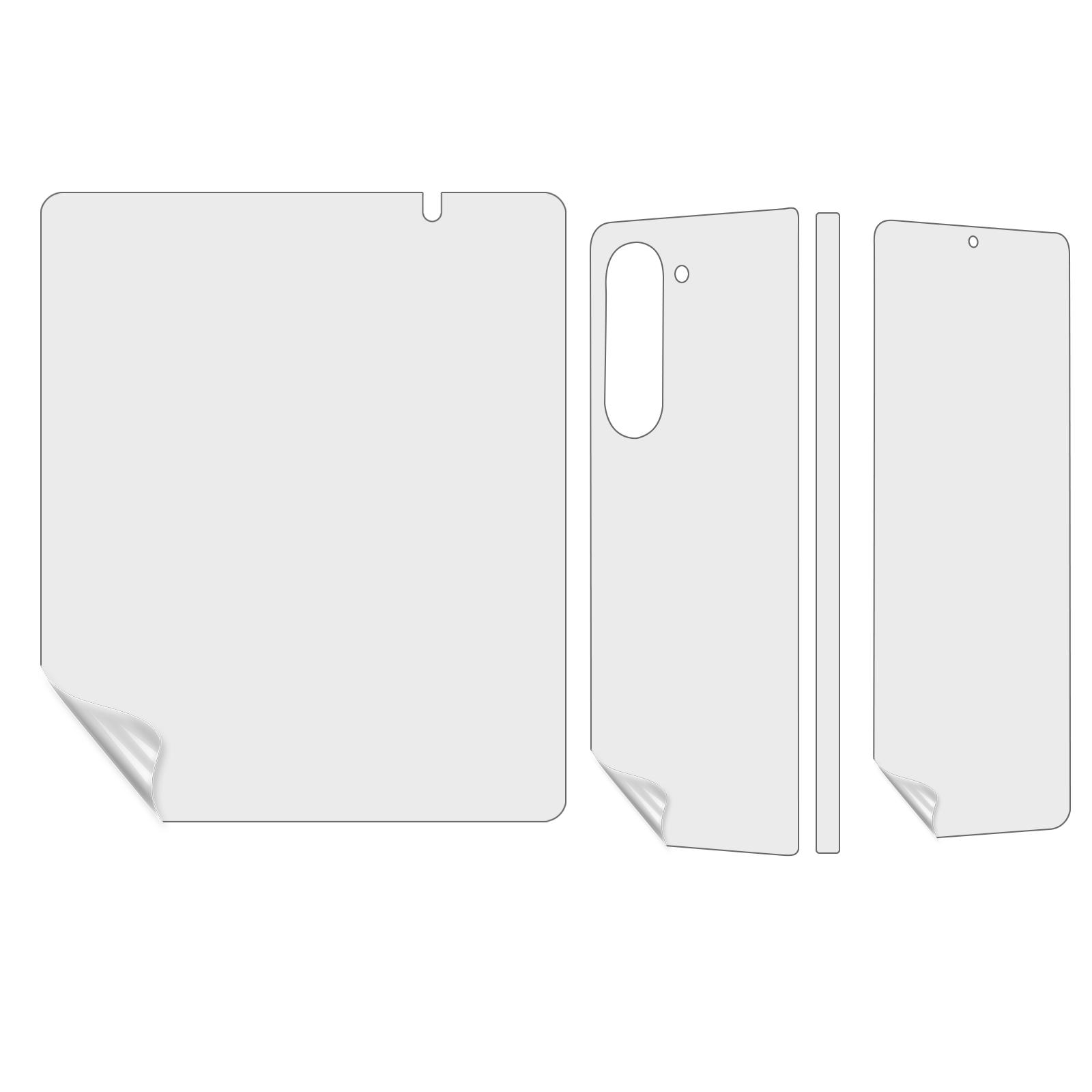 1 Set TPU+PET Hydrogel Film for Samsung Galaxy Z Fold5 5G,Full Cover Inside + Front + Back + Side Matte Protector
1 Set TPU+PET Hydrogel Film for Samsung Galaxy Z Fold5 5G,Full Cover Inside + Front + Back + Side Matte Protector