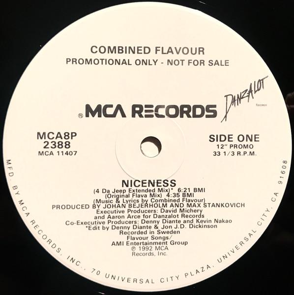 LP Record COMBINED FLAVOUR Niceness MCA8P2388PROMO MCA Records 1992 US Rap HipHopRB Used
LP Record COMBINED FLAVOUR Niceness MCA8P2388PROMO MCA Records 1992 US Rap HipHopRB Used