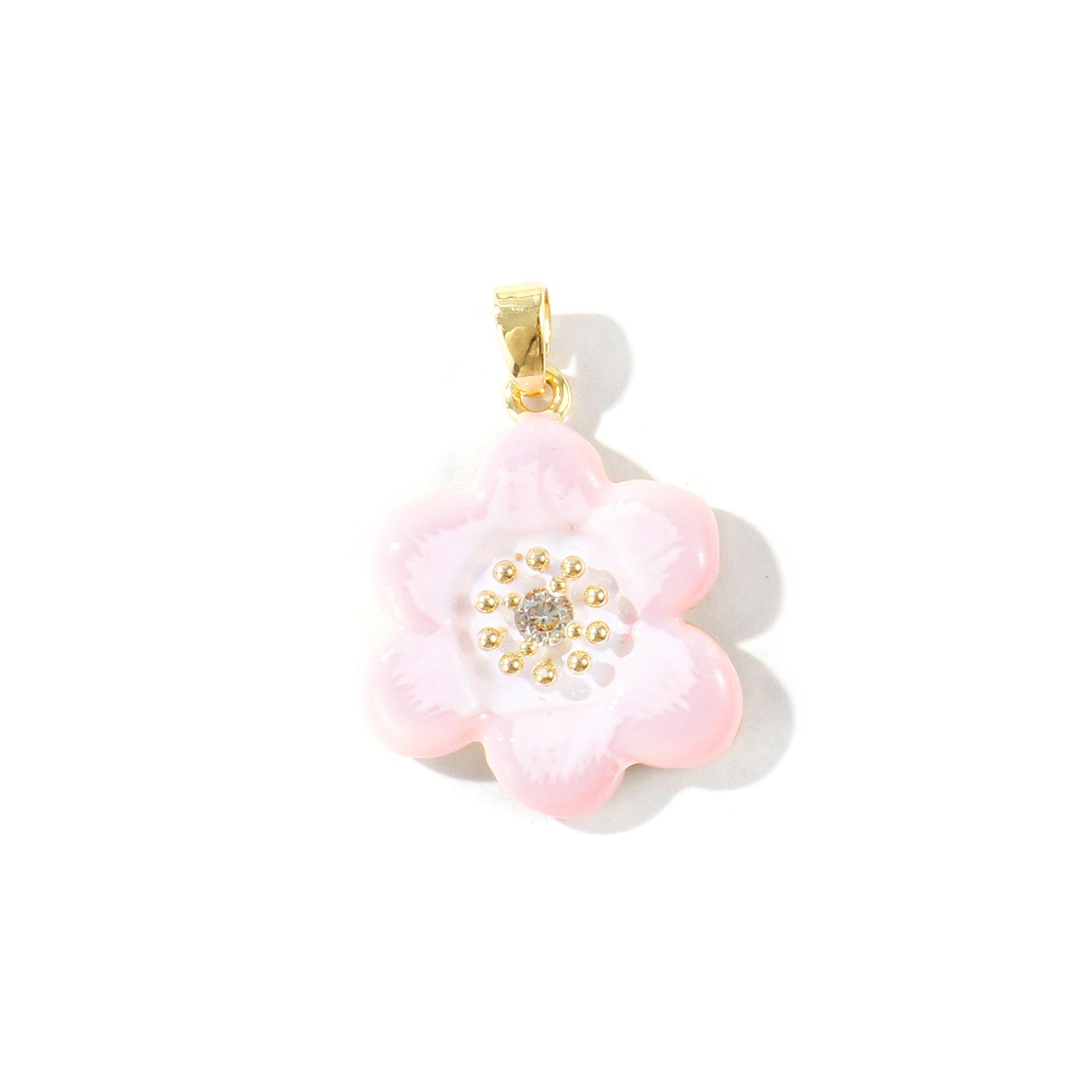 2PCs Enamel Flower Charm Clear Cubic Zirconia Brass 18K Gold Plated Pendants For DIY Necklace Jewelry Making Findings 28mmx20mm розовый
2PCs Enamel Flower Charm Clear Cubic Zirconia Brass 18K Gold Plated Pendants For DIY Necklace Jewelry Making Findings 28mmx20mm розовый
