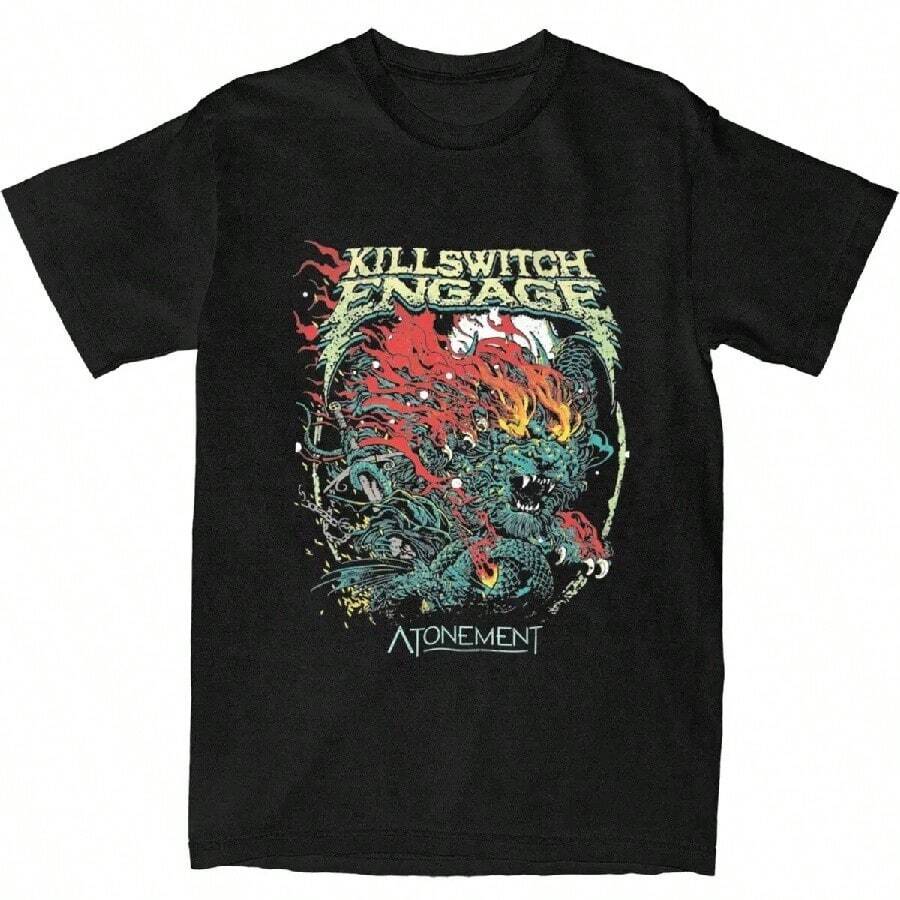 Killswitchs Engages T-Shirt American Rock Music Band T Shirts Short Sleeve Tops Summer Pure Cotton O 5XL різнокольоровий
Killswitchs Engages T-Shirt American Rock Music Band T Shirts Short Sleeve Tops Summer Pure Cotton O 5XL різнокольоровий