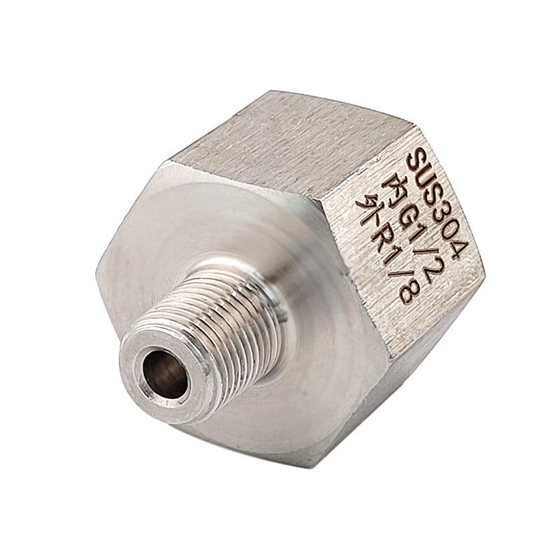 Female G1/2 BSP to Male R1/8 BSPT Stainless Steel Adapter Reducer (0717)
Female G1/2 BSP to Male R1/8 BSPT Stainless Steel Adapter Reducer (0717)