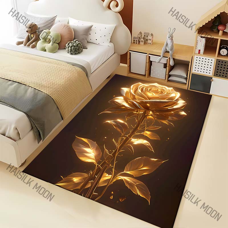 1PC Golden Rose Pattern Carpet for Living Room Bedroom Bedside Floor Mat Sofa Table Area Rugs Home Decor Large Size 40x60cm
1PC Golden Rose Pattern Carpet for Living Room Bedroom Bedside Floor Mat Sofa Table Area Rugs Home Decor Large Size 40x60cm