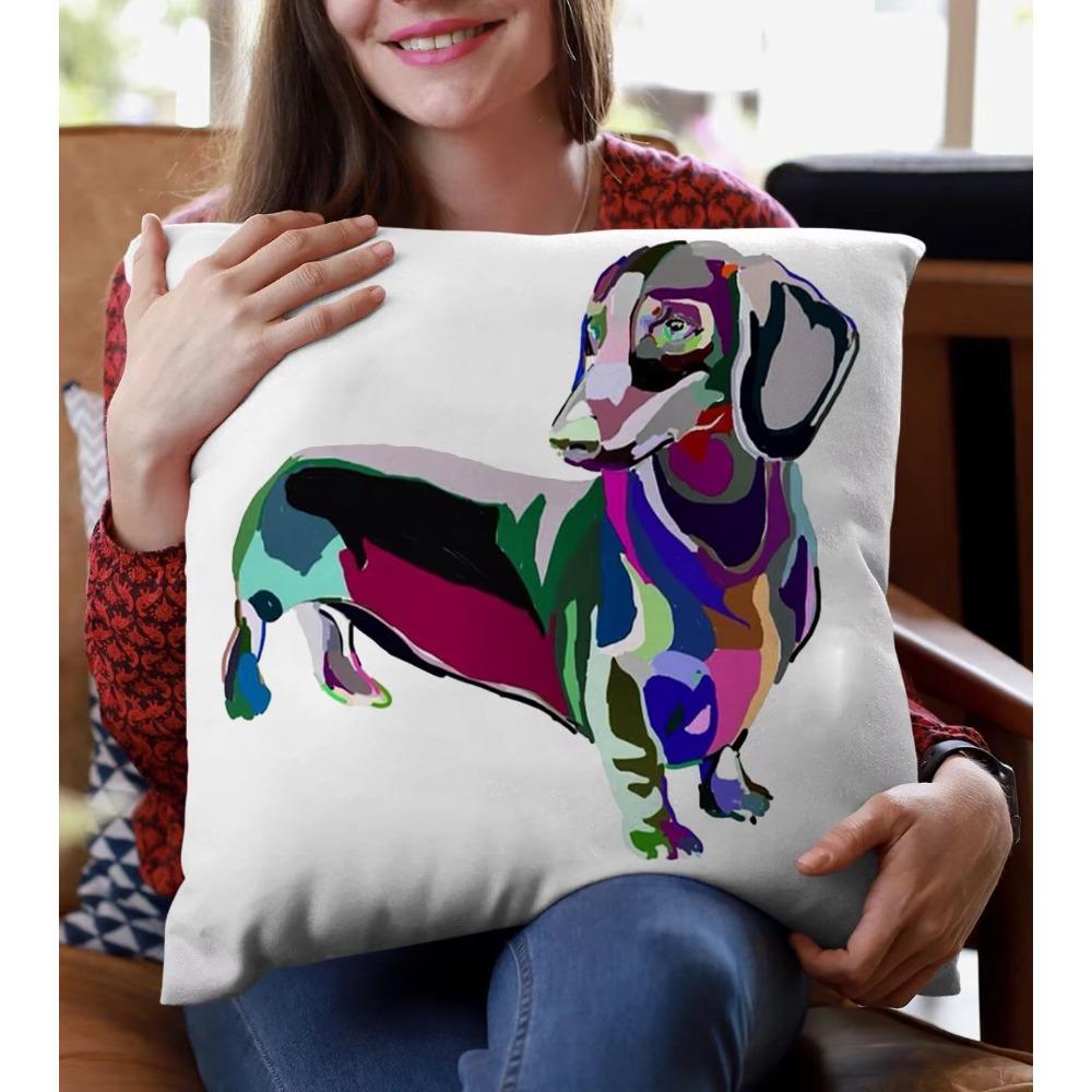 45X45cm Dachshund Art Polyester Cushion Cover Love Sausage Dog Pillow Bedroom Sofa Living Room Decor Pillowcase 30x30cm червоний
45X45cm Dachshund Art Polyester Cushion Cover Love Sausage Dog Pillow Bedroom Sofa Living Room Decor Pillowcase 30x30cm червоний