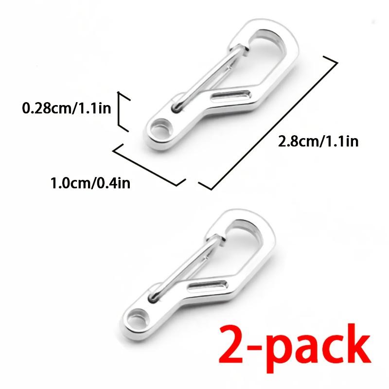 2Pcs Ultra-Light D-Shaped Hooks for Keychain Clip срібний
2Pcs Ultra-Light D-Shaped Hooks for Keychain Clip срібний