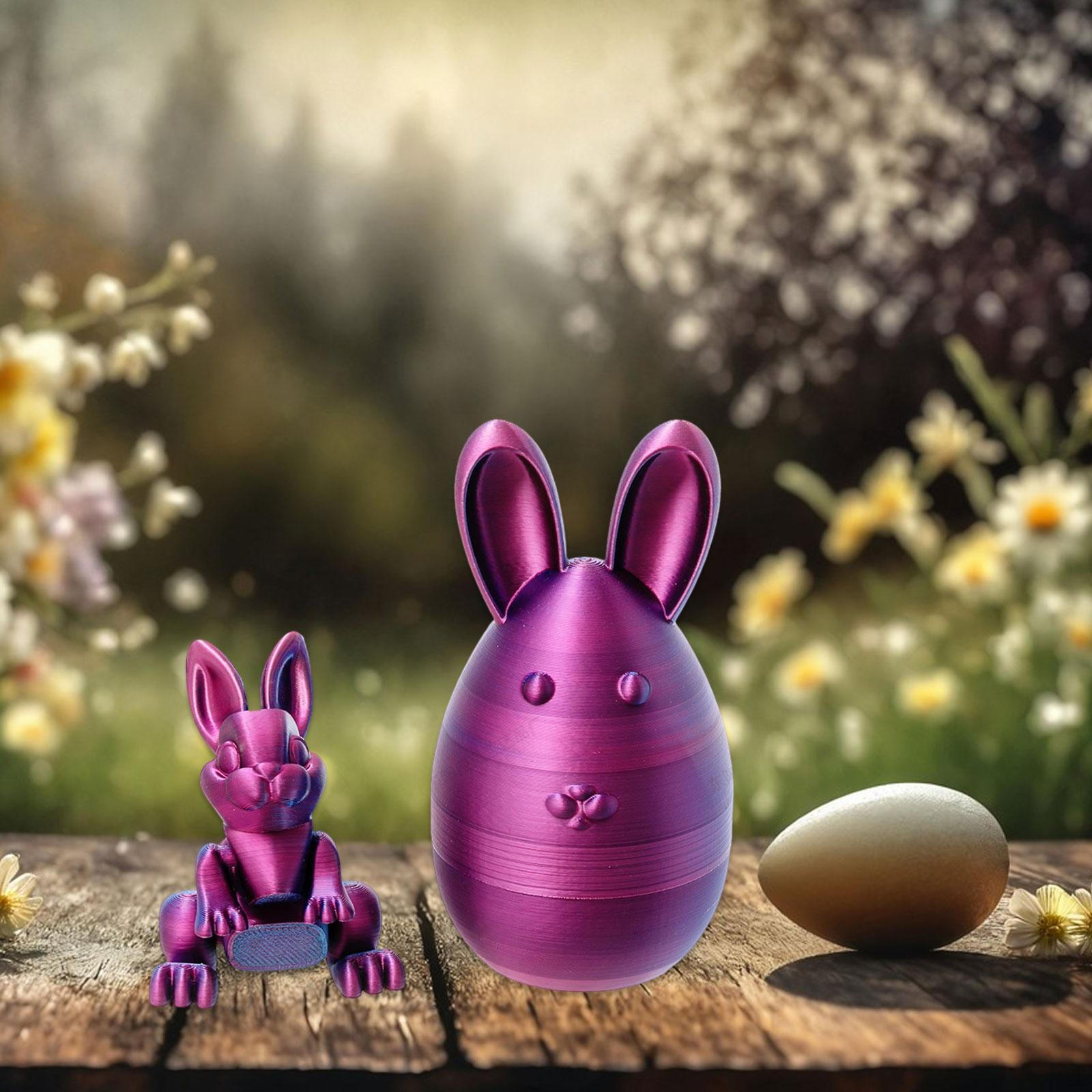 3D-печатная пасхальная фигурка кролика в виде яйца, домашний декор, наполнители для корзин для дома фиолетовый
3D-печатная пасхальная фигурка кролика в виде яйца, домашний декор, наполнители для корзин для дома фиолетовый
