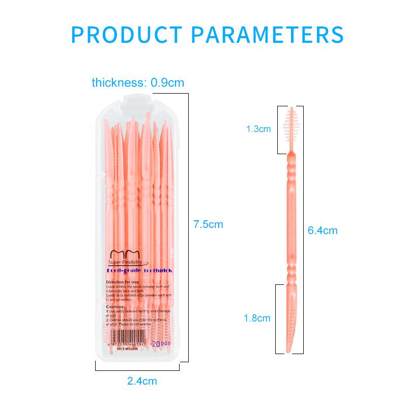 Double-ended Toothpicks and Interdental Brushes: Portable 40-Stick Bamboo and Plastic Combo with Promotional Packaging
Double-ended Toothpicks and Interdental Brushes: Portable 40-Stick Bamboo and Plastic Combo with Promotional Packaging