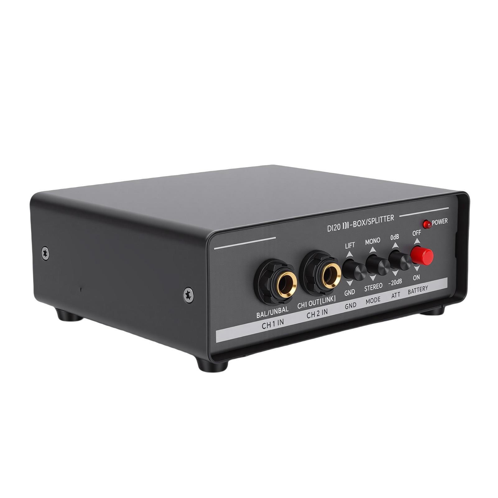 DI Box Distributor Splitter Professional Active Multi Functional Signal Effect Device Dual Channel Balanced Converter
DI Box Distributor Splitter Professional Active Multi Functional Signal Effect Device Dual Channel Balanced Converter