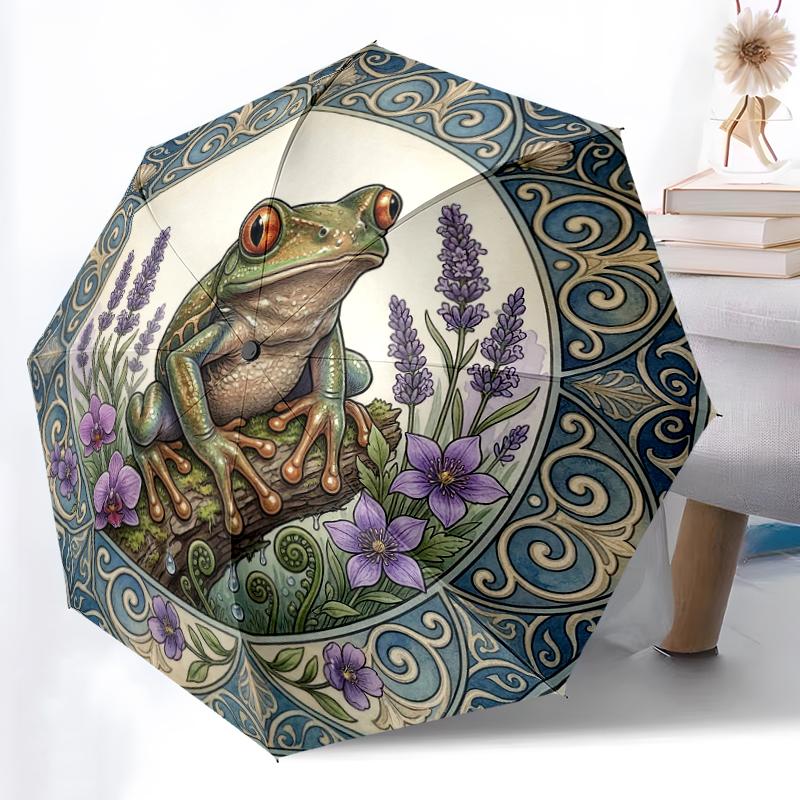 1pc Sturdy 8-Bone Auto Umbrella, Green Frogs Umbrella, Digital Printed, Foldable Umbrella for On-the-Go Outdoor Use
1pc Sturdy 8-Bone Auto Umbrella, Green Frogs Umbrella, Digital Printed, Foldable Umbrella for On-the-Go Outdoor Use