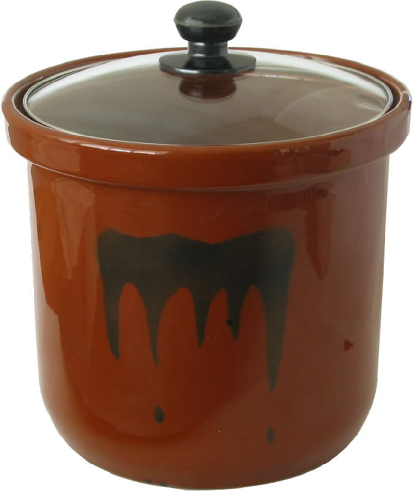 Контейнер для солений Living со стеклянной крышкой 5 9 л Керамический контейнер для хранения маринованных слив из рисовых отрубей Коричневый Нет. Зукета-кун
Контейнер для солений Living со стеклянной крышкой 5 9 л Керамический контейнер для хранения маринованных слив из рисовых отрубей Коричневый Нет. Зукета-кун