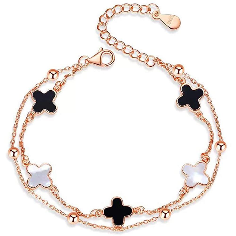 925 18K Pink Gold White Butterfly Double Lucky Birthday Gift Box Included Gold Women s Bracelet, Bangle, Four-leaf Clover, Silver, Plated,
925 18K Pink Gold White Butterfly Double Lucky Birthday Gift Box Included Gold Women s Bracelet, Bangle, Four-leaf Clover, Silver, Plated,